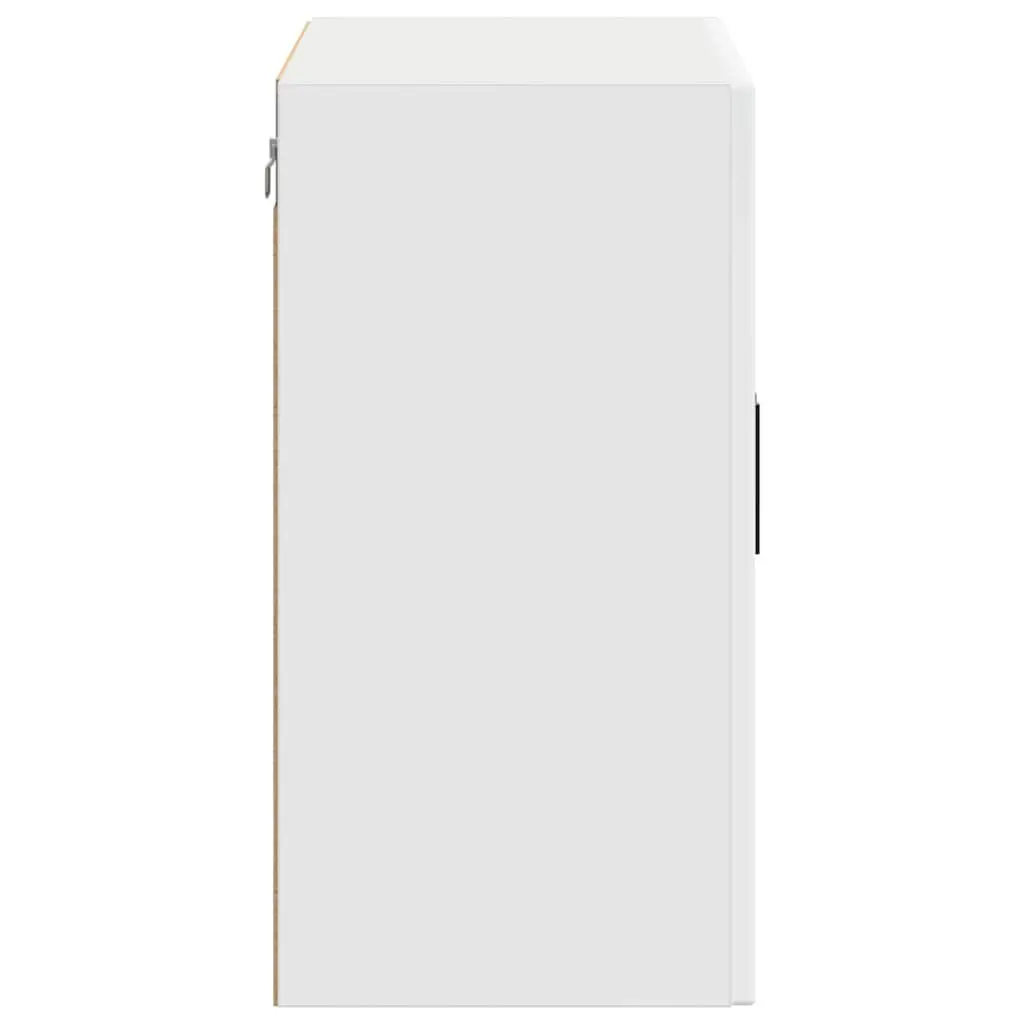 White Kitchen Wall Cabinet with Glass Door