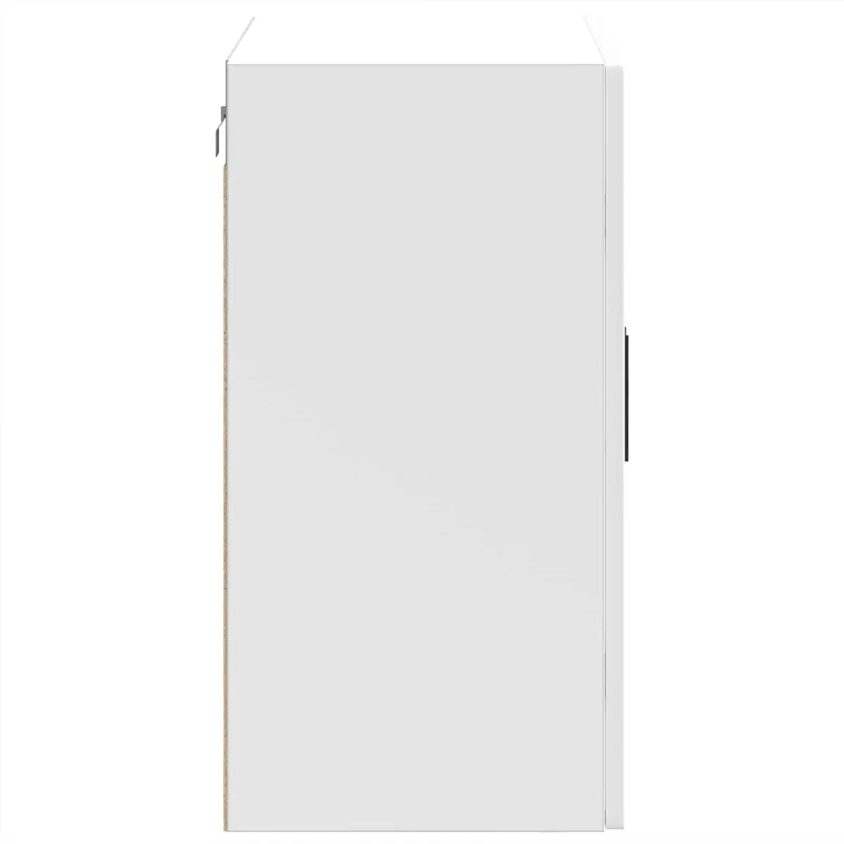 Kitchen Wall Cabinet Glass Door Storage Cupboard Wall-Mounted White High Gloss