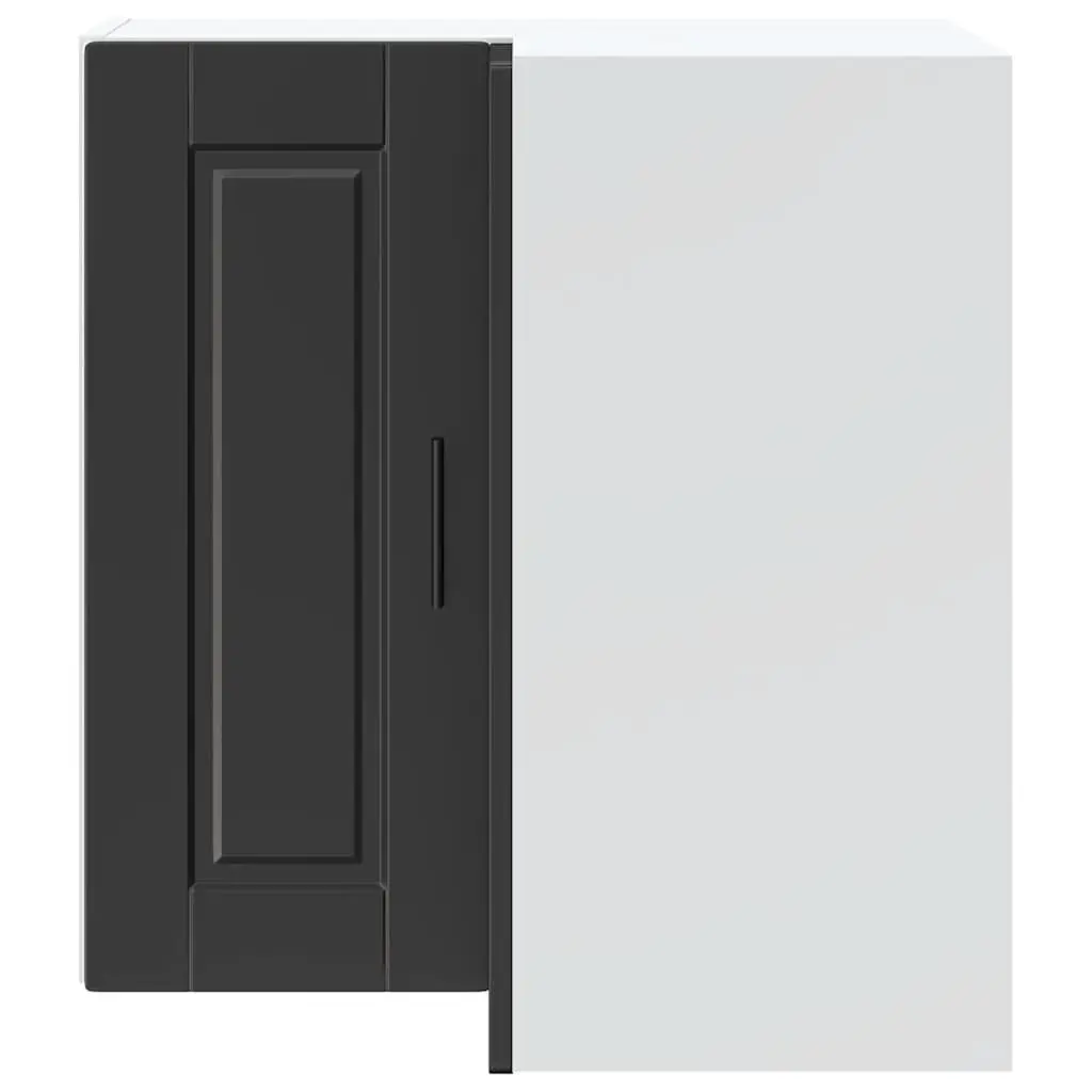 Black Engineered Wood Kitchen Corner Cabinet