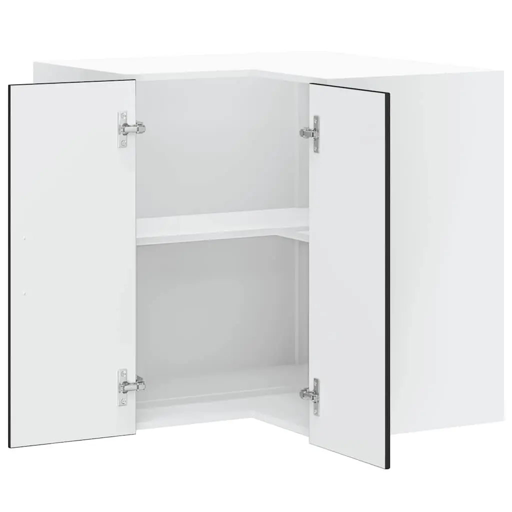 Black Engineered Wood Kitchen Corner Cabinet