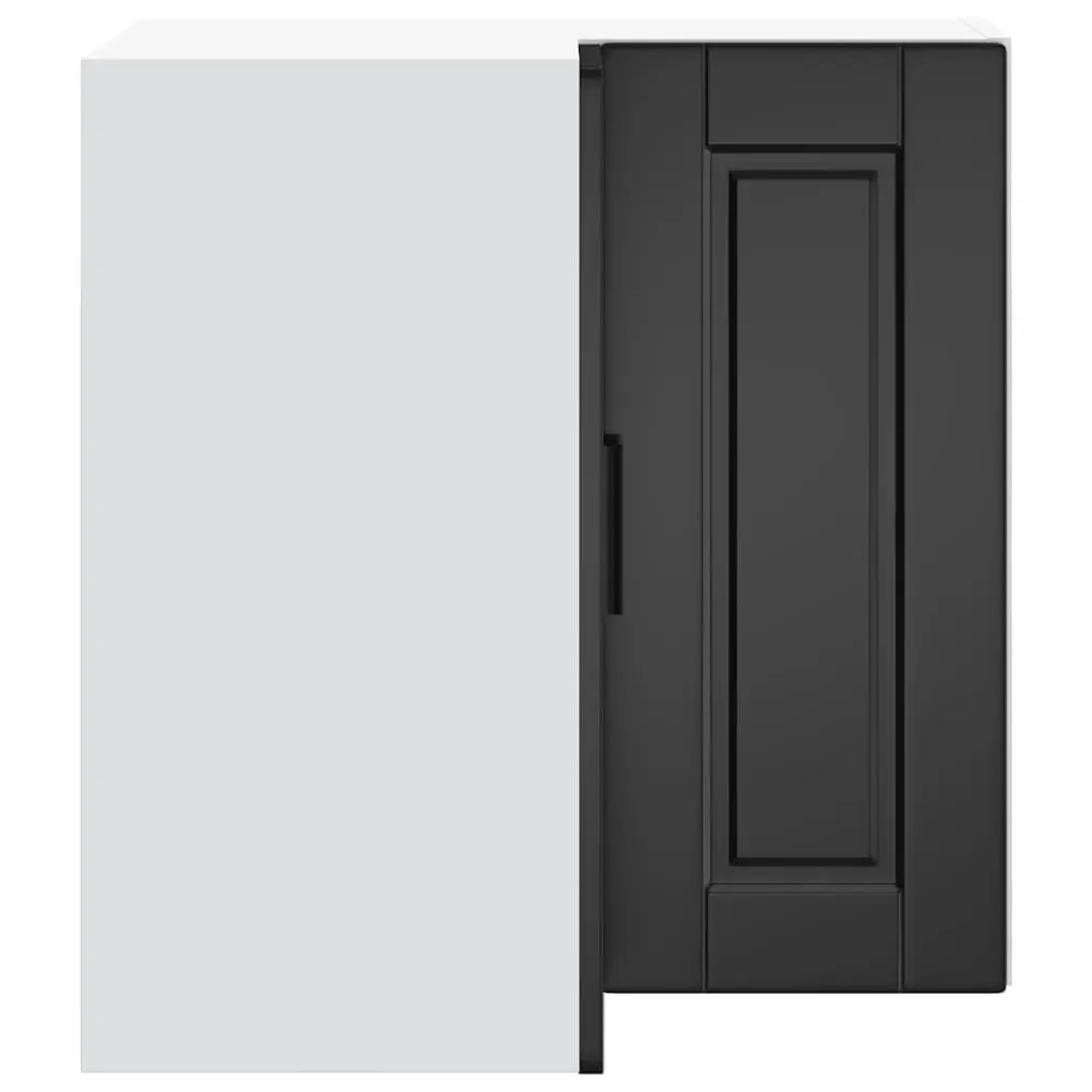 Black Engineered Wood Kitchen Corner Cabinet