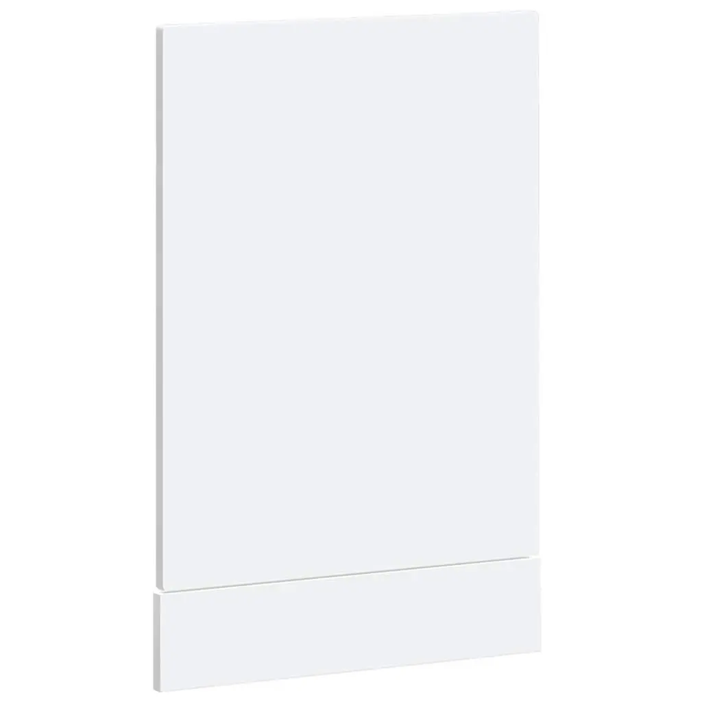 Dishwasher Panel White 45x1.5x57 cm Kitchen Cabinet Front Cover Engineered Wood