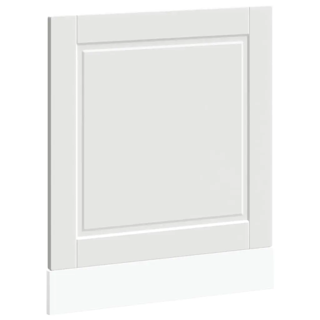 Dishwasher Panel White 60x1.5x57cm Kitchen Cabinet Front Cover Engineered Wood