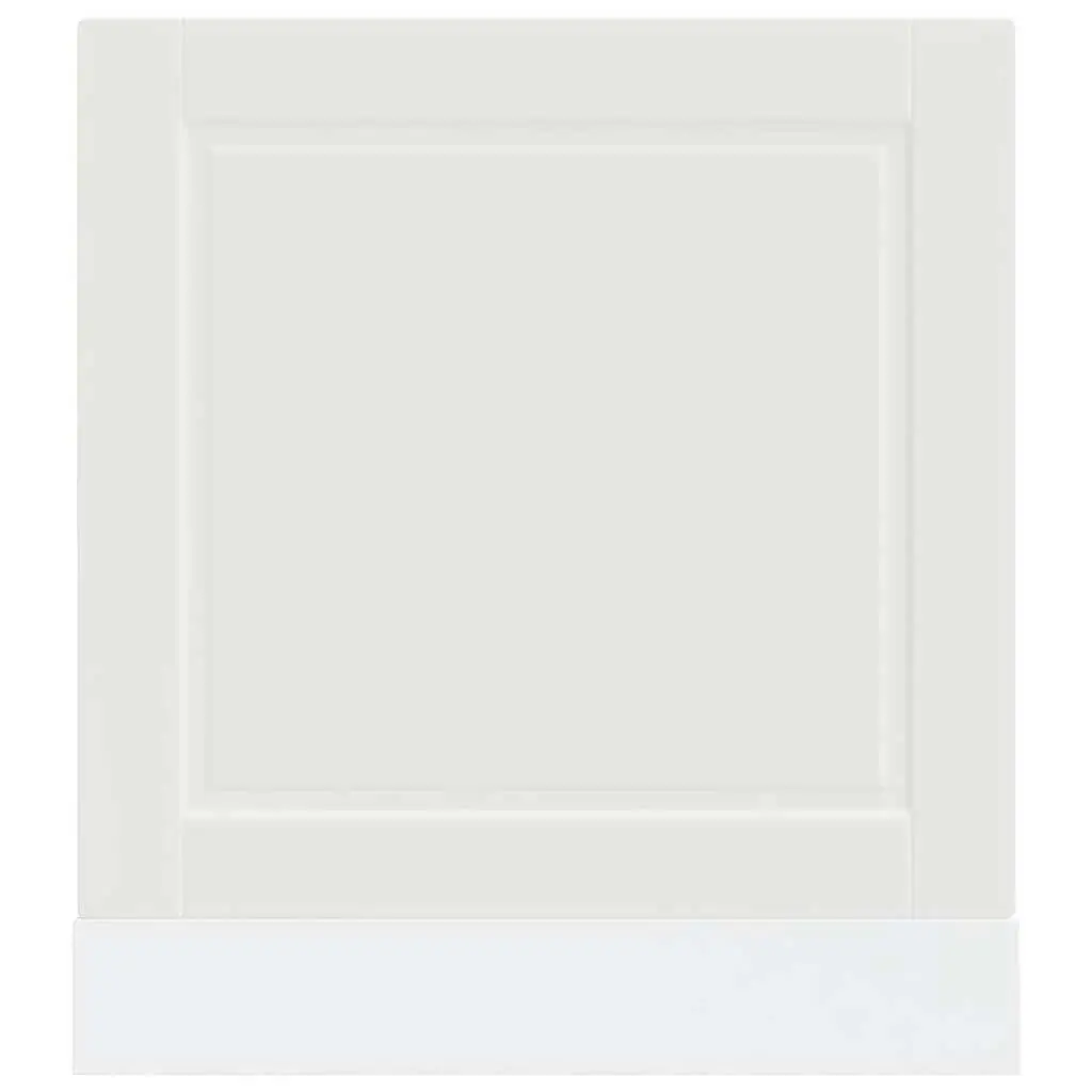 Dishwasher Panel White 60x1.5x57cm Kitchen Cabinet Front Cover Engineered Wood
