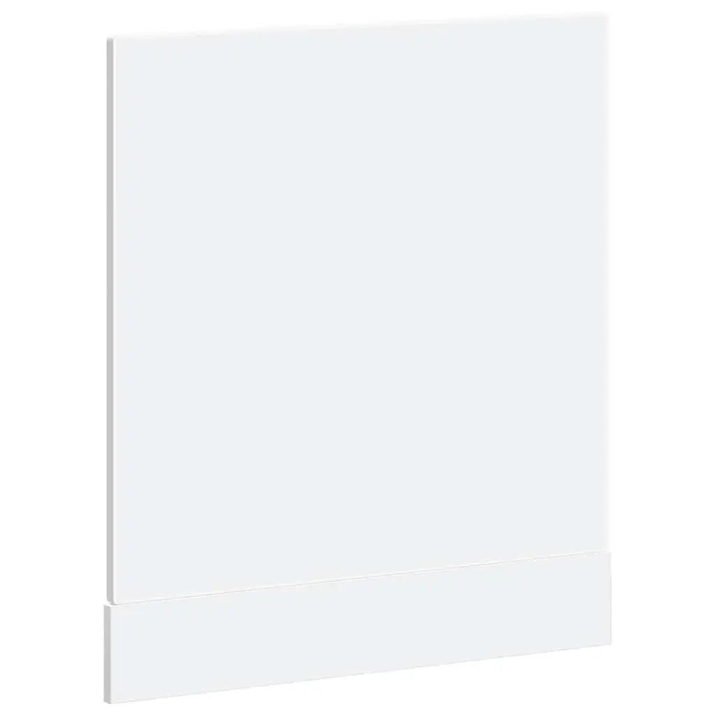 Dishwasher Panel White 60x1.5x57cm Kitchen Cabinet Front Cover Engineered Wood