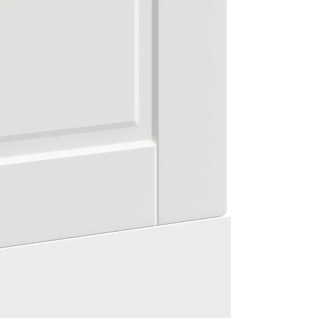 Dishwasher Panel White 60x1.5x57cm Kitchen Cabinet Front Cover Engineered Wood