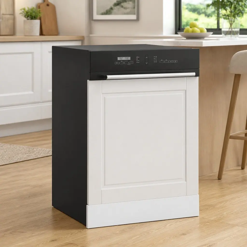High Gloss White Dishwasher Panel for Kitchens