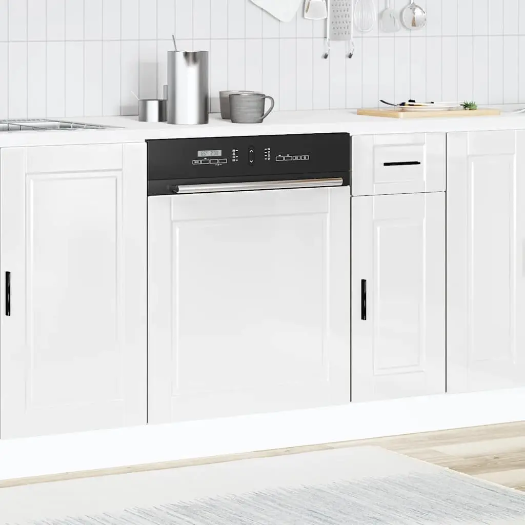 High Gloss White Dishwasher Panel for Kitchens