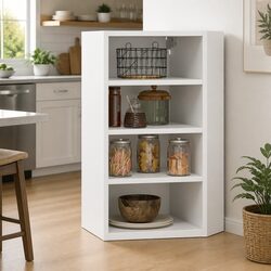 Reliable White Wall-Mounted Kitchen Storage Solution