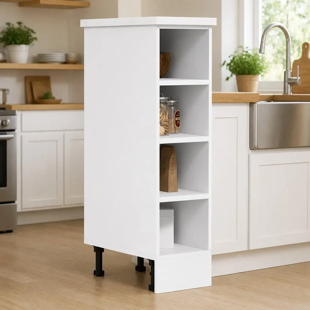 White Kitchen Storage Cupboard for Home Organisation