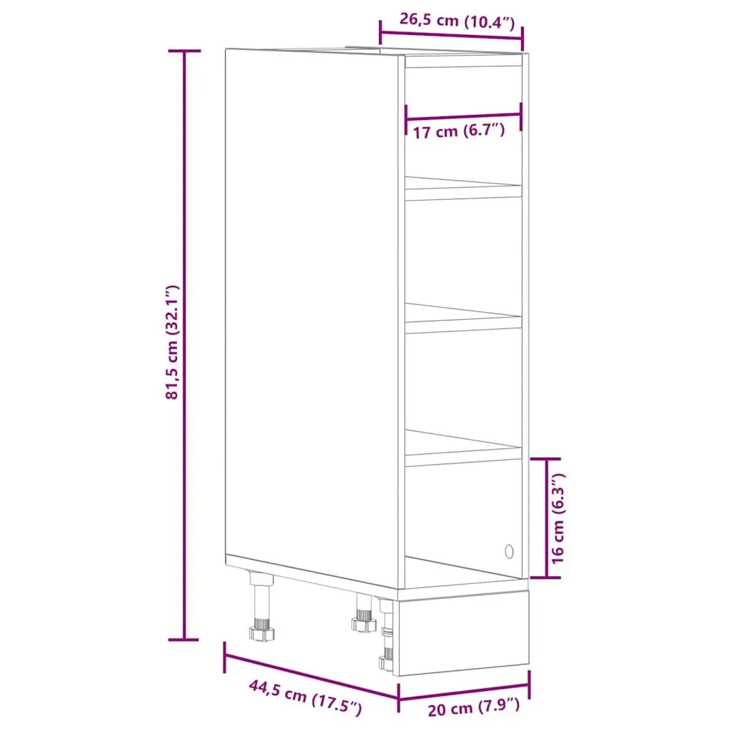 White Kitchen Storage Cupboard for Home Organisation