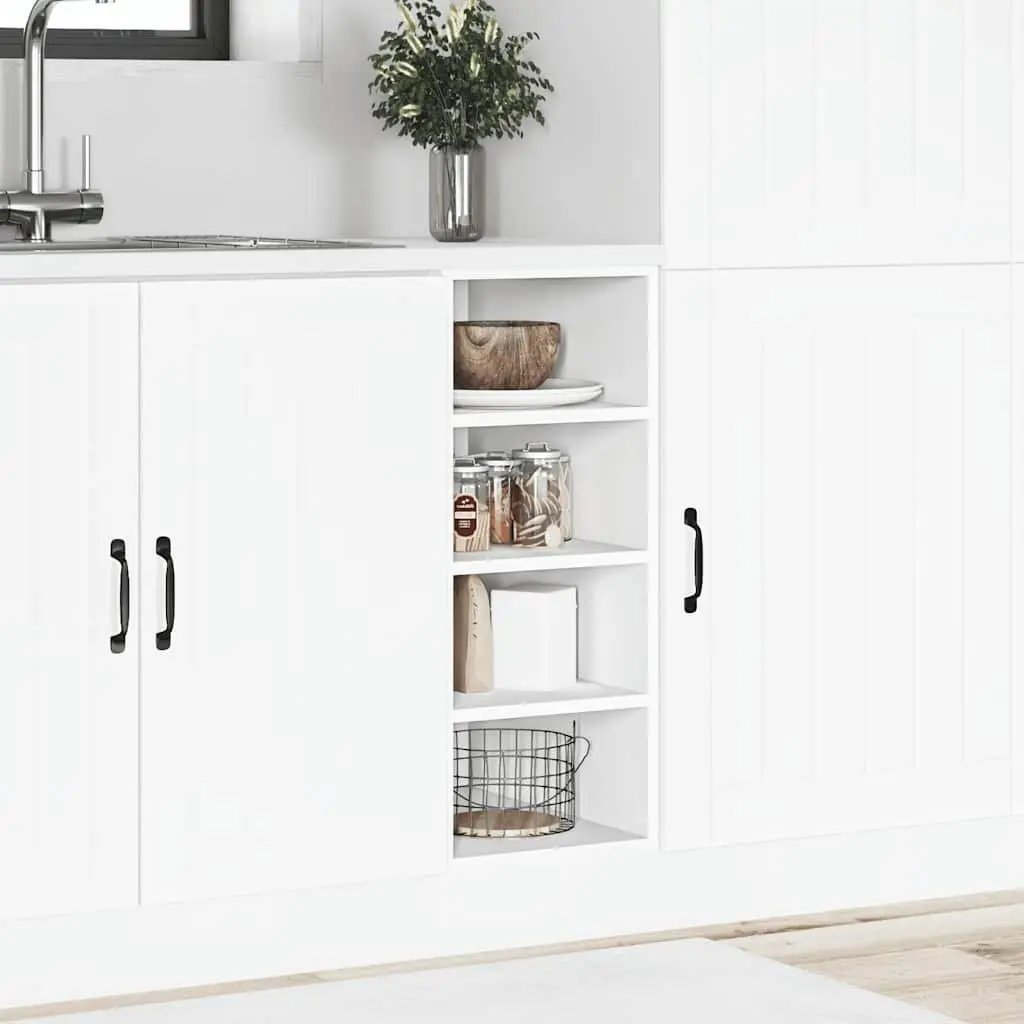White Kitchen Cabinet for Storage Needs 30x44.5x81.5cm