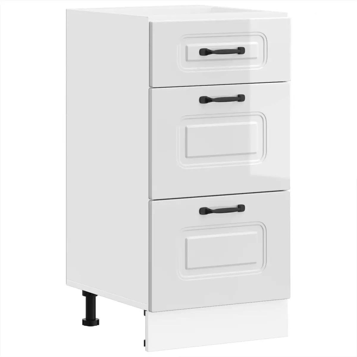 High Gloss White Kitchen Base Cabinet