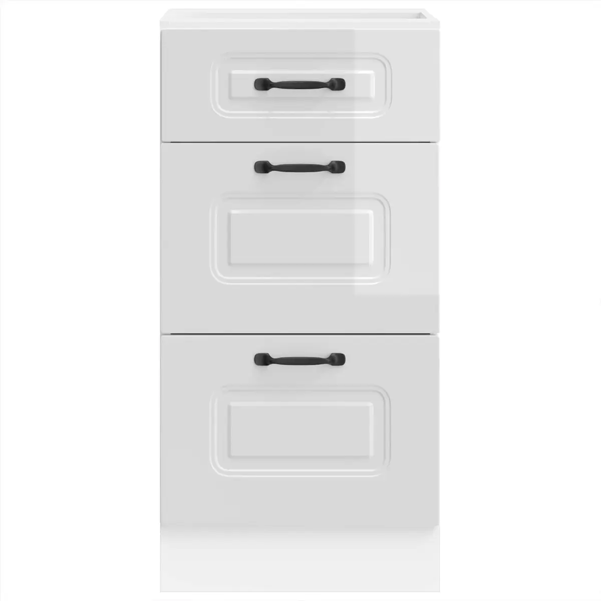 High Gloss White Kitchen Base Cabinet