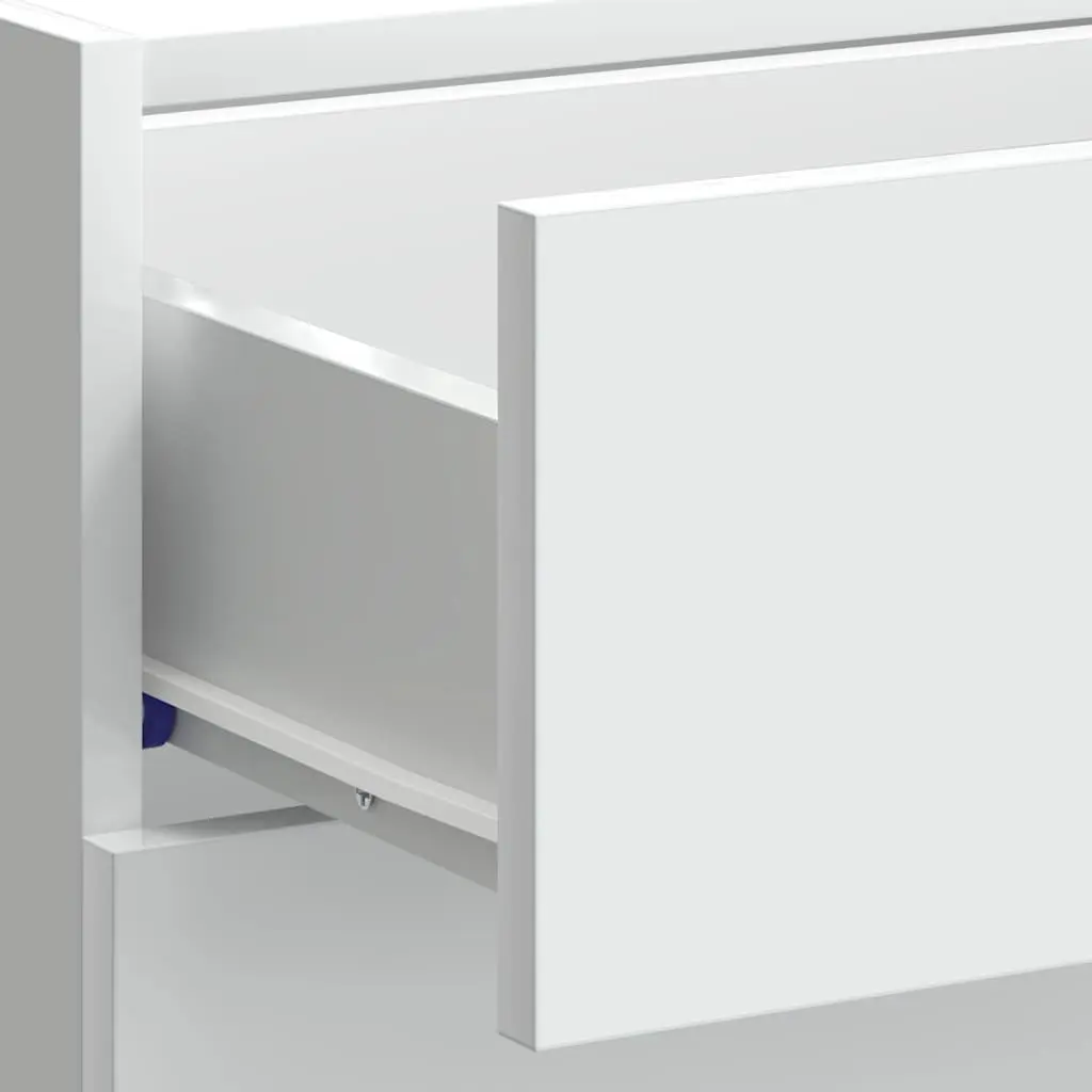 Kitchen Base Cabinet White Storage Cupboard Engineered Wood Adjustable Feet