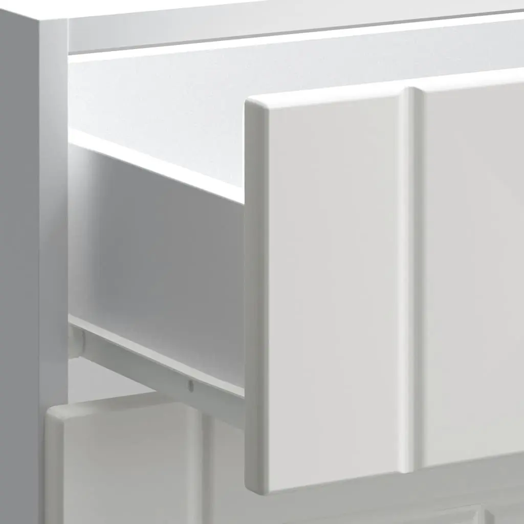White Engineered Wood Kitchen Cabinet