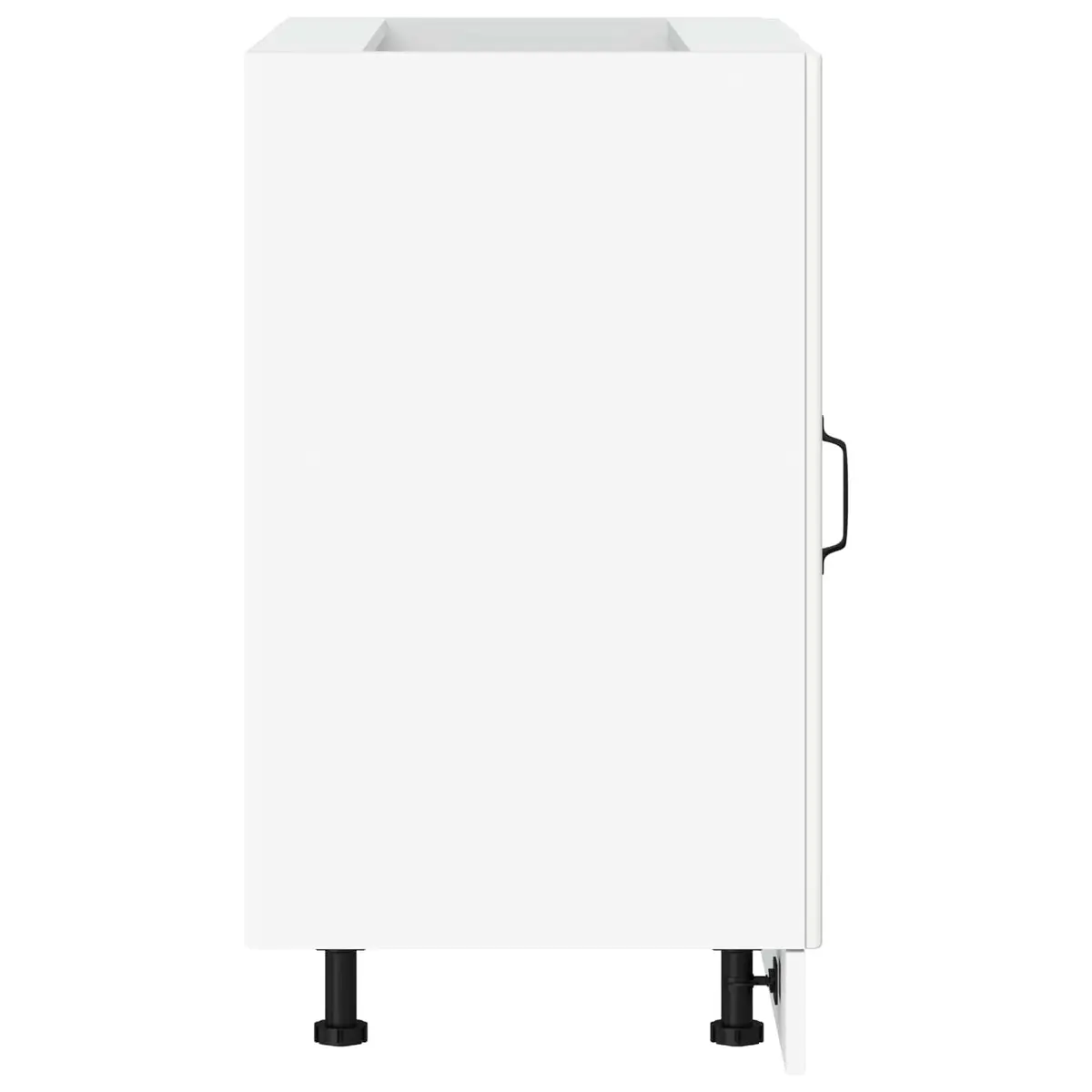 Kitchen Base Cabinet White Engineered Wood Storage Cupboard Furniture Doors