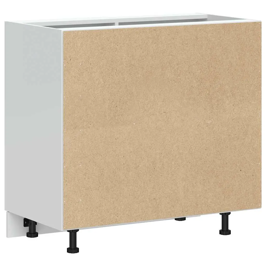 Black Engineered Wood Kitchen Cabinet