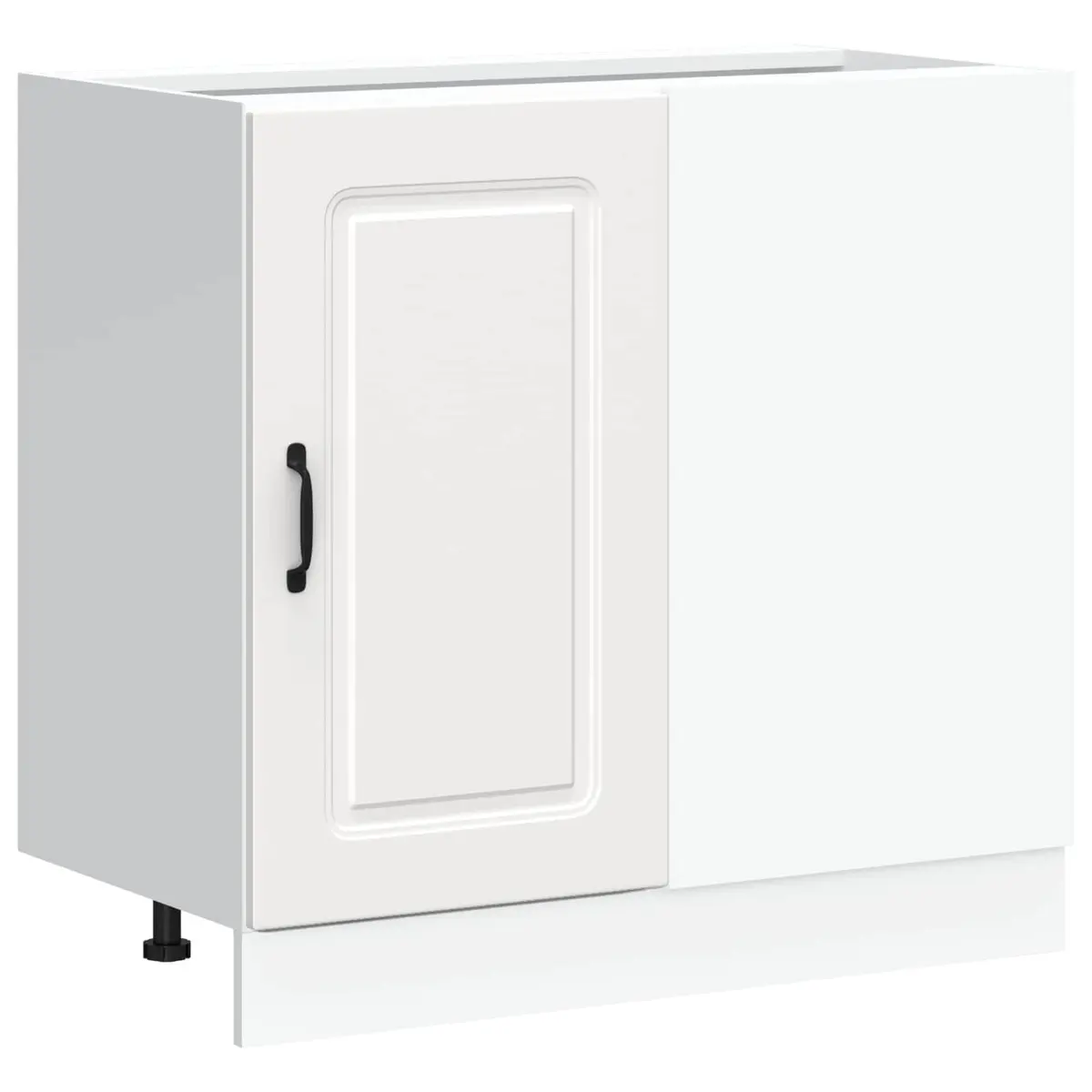 White Engineered Wood Kitchen Cabinet