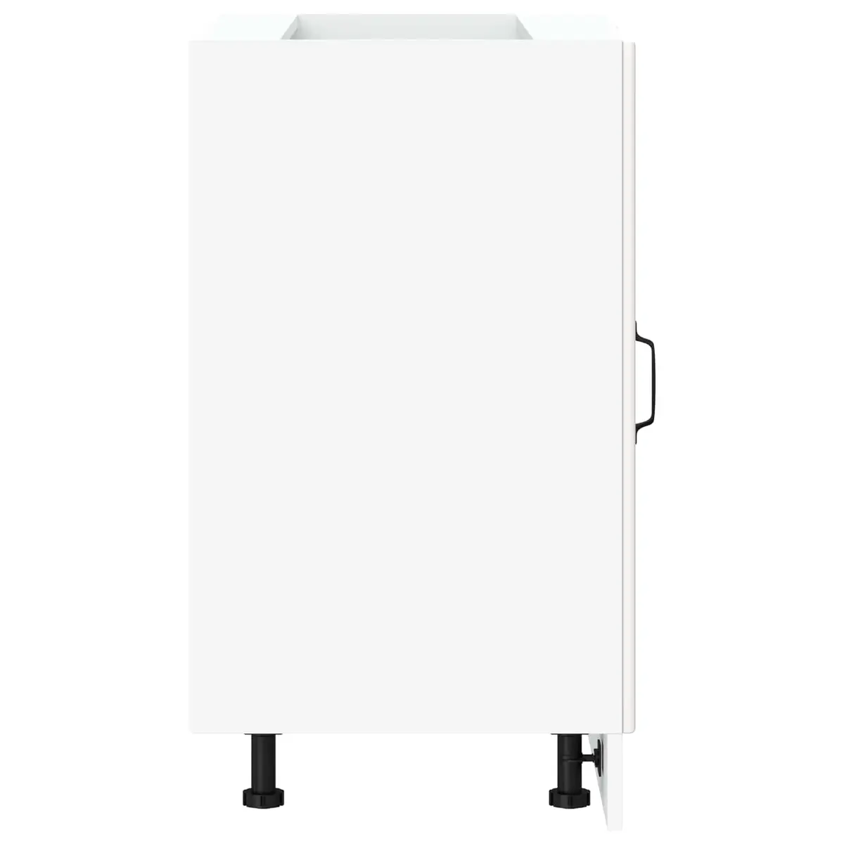 White Engineered Wood Kitchen Cabinet