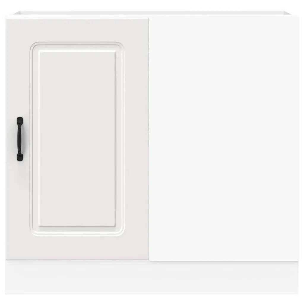 White Engineered Wood Kitchen Cabinet