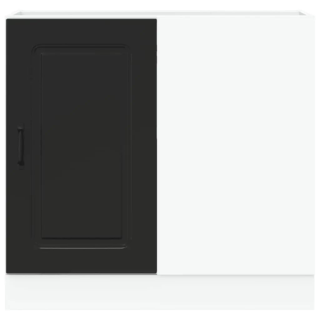 Black Engineered Wood Kitchen Cabinet