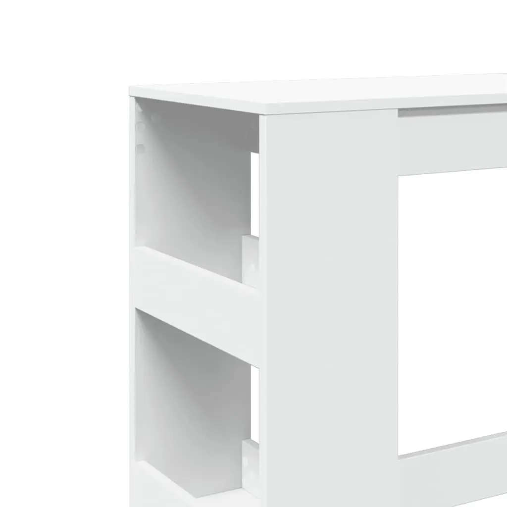 White Bar Table with Ample Storage