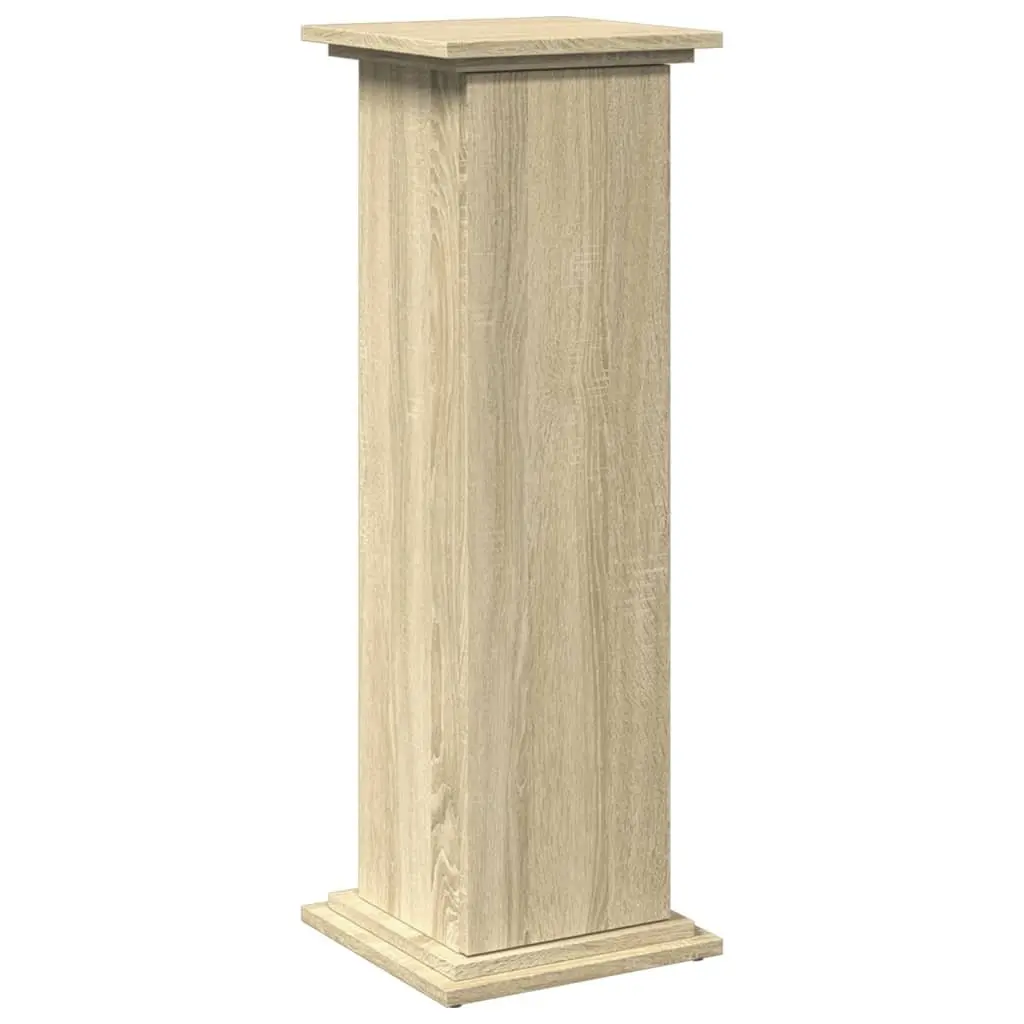 Three-Tier Plant Display Stand Storage Cabinet Brown Engineered Wood