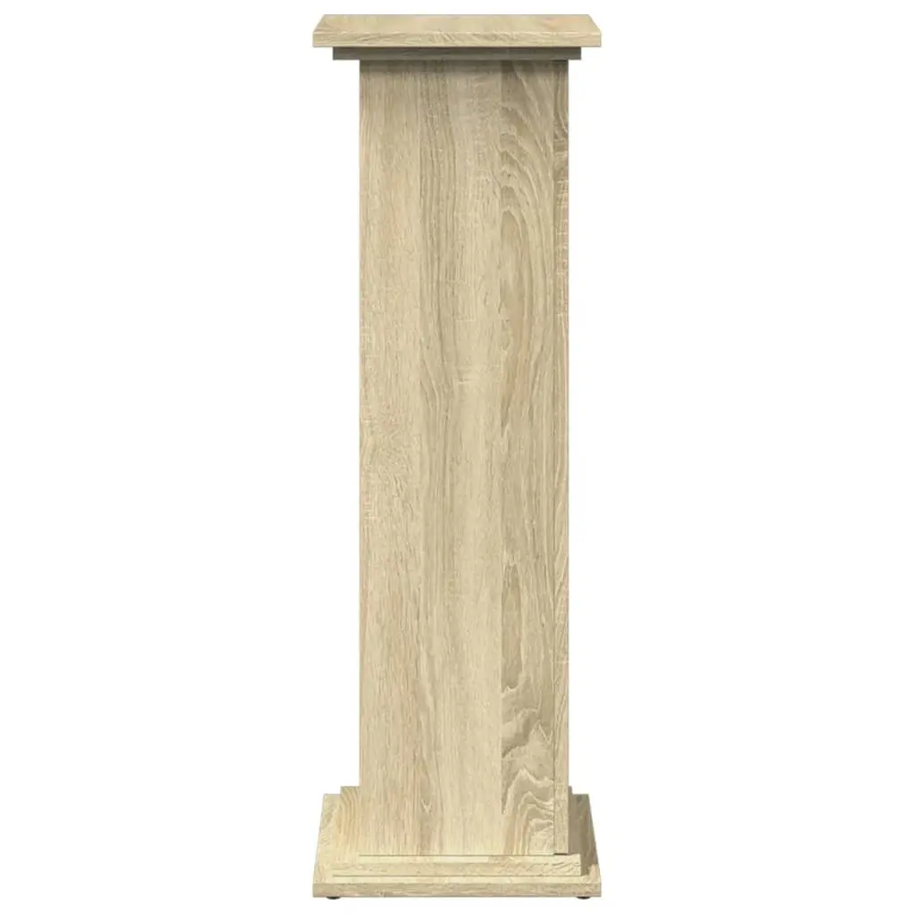 Three-Tier Plant Display Stand Storage Cabinet Brown Engineered Wood