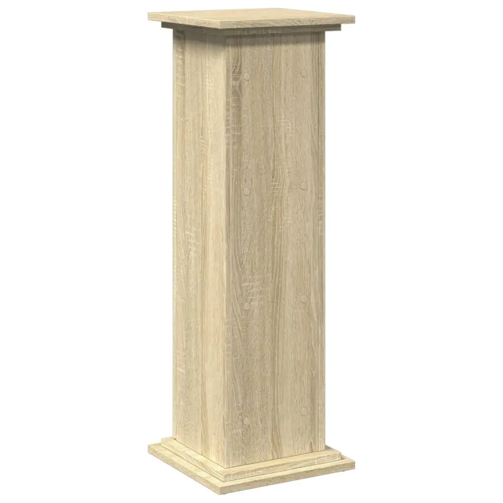Three-Tier Plant Display Stand Storage Cabinet Brown Engineered Wood