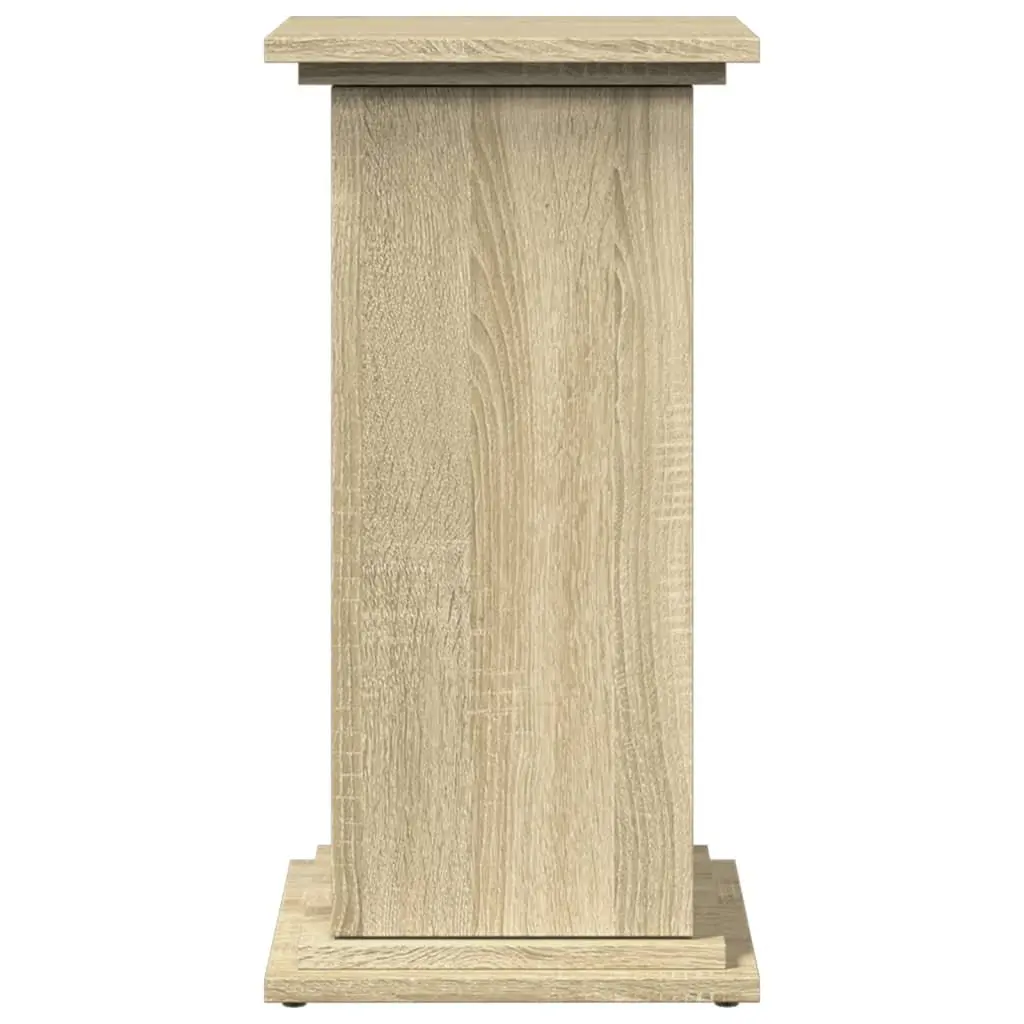 Plant Display Stand Storage Cabinet Two-Tier Brown Engineered Wood 31x30x60 cm