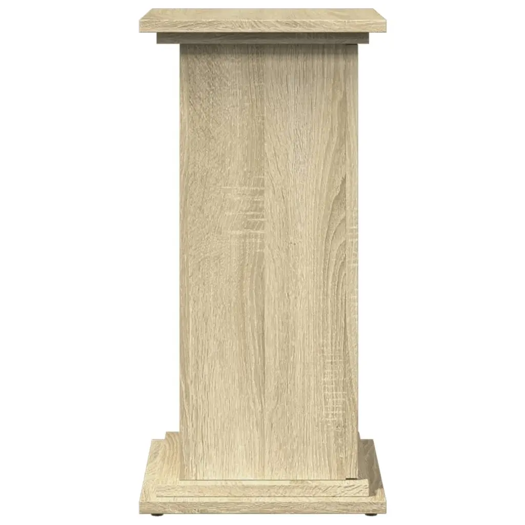 Plant Display Stand Storage Cabinet Two-Tier Brown Engineered Wood 31x30x60 cm