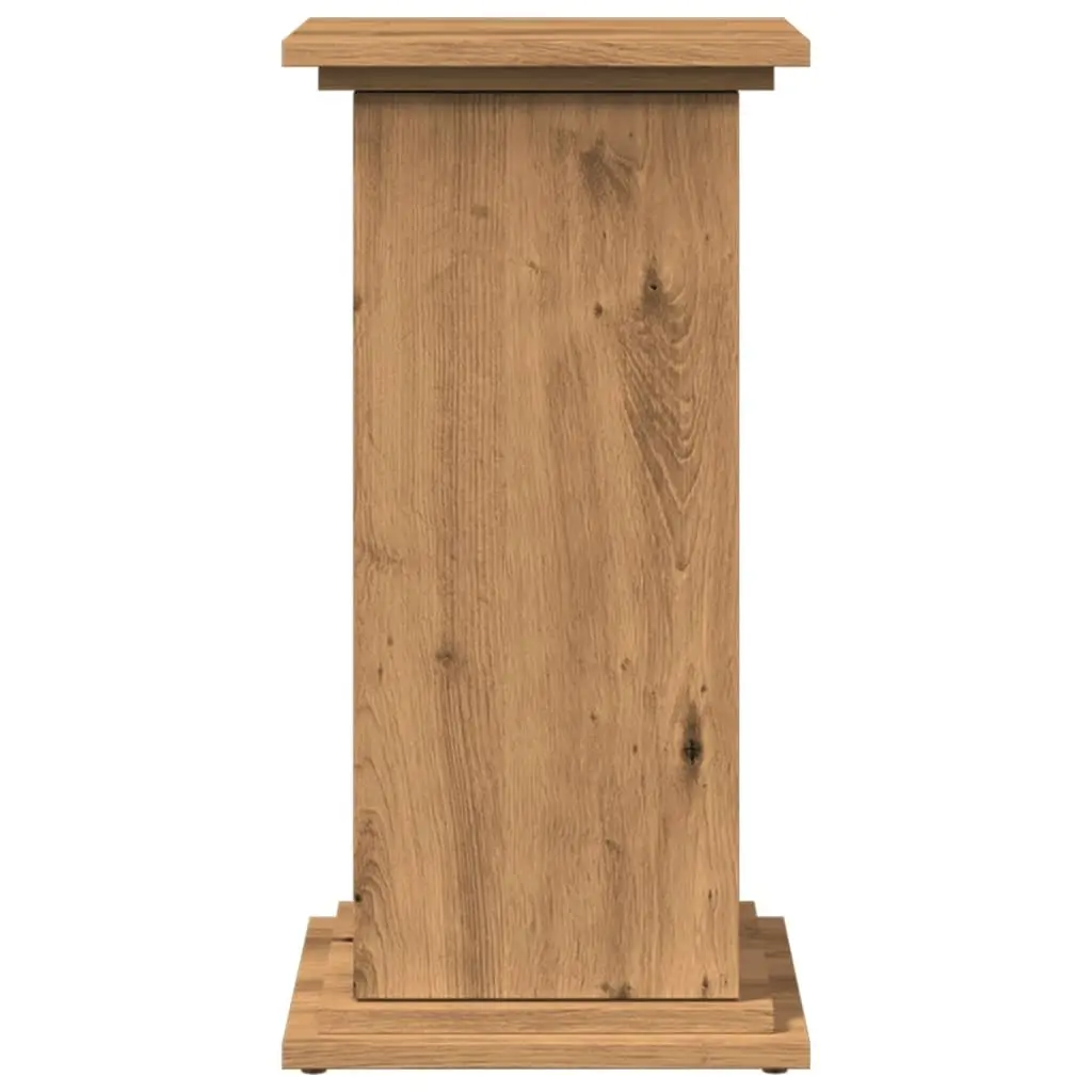 Display Stand with Storage Cabinet Two-Tier 31W x 30D x 60H cm Brown Engineered Wood