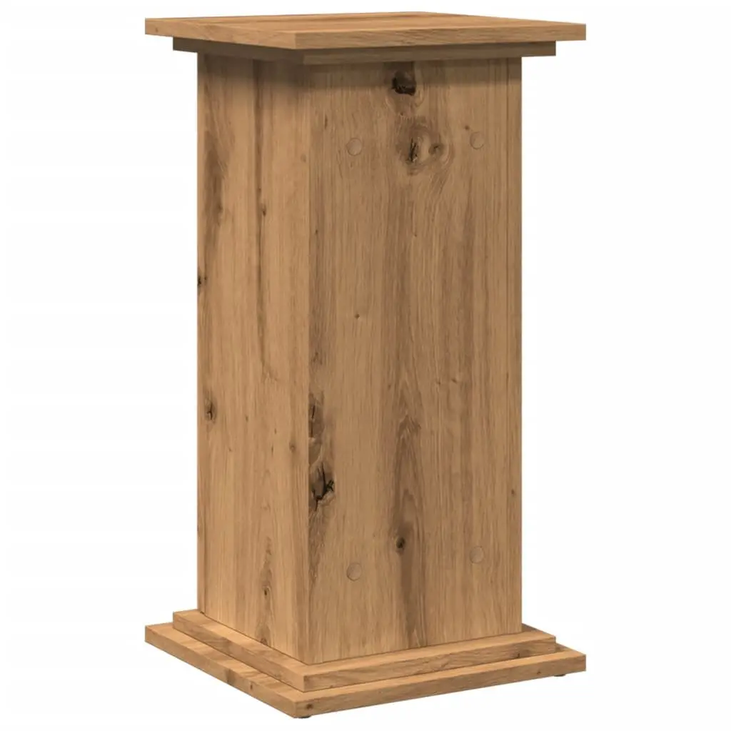 Display Stand with Storage Cabinet Two-Tier 31W x 30D x 60H cm Brown Engineered Wood