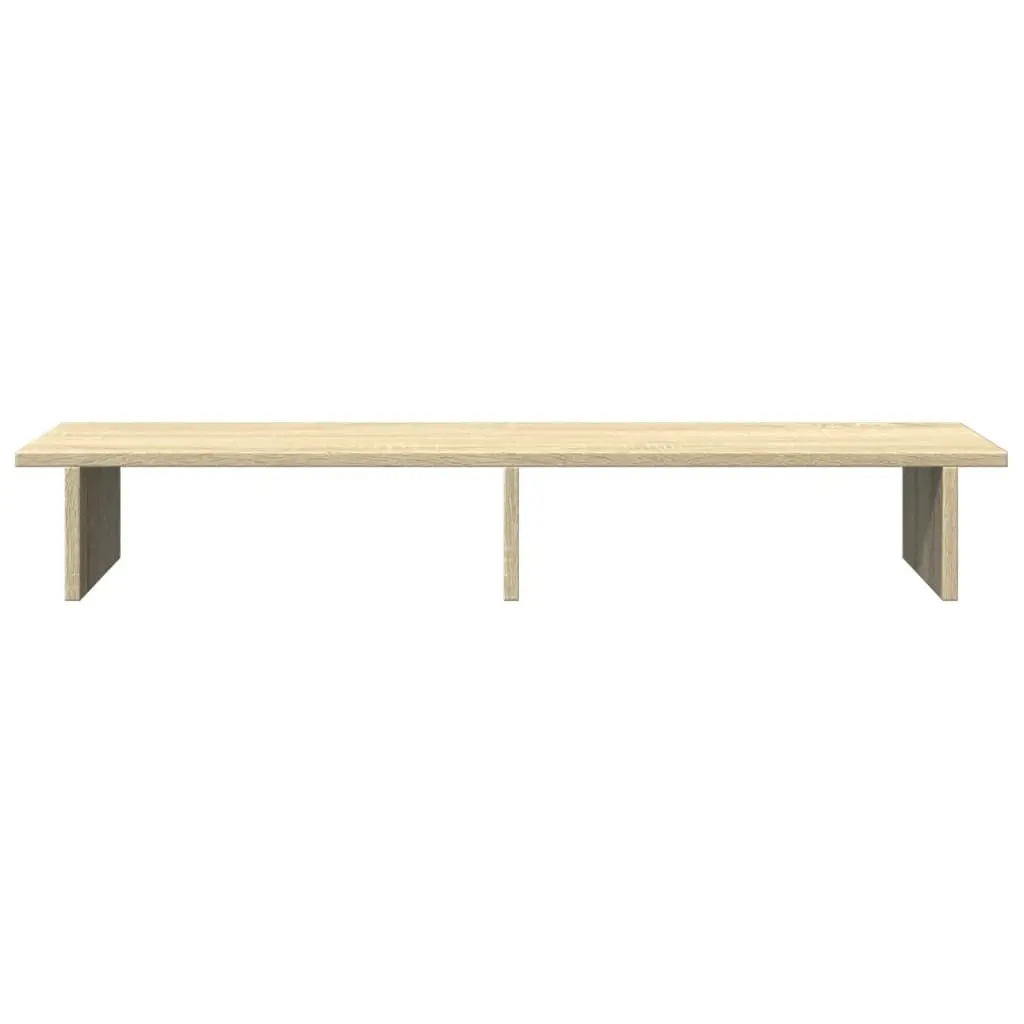 Monitor Stand Riser Storage Shelf 100cm Brown Sonoma Oak Wood