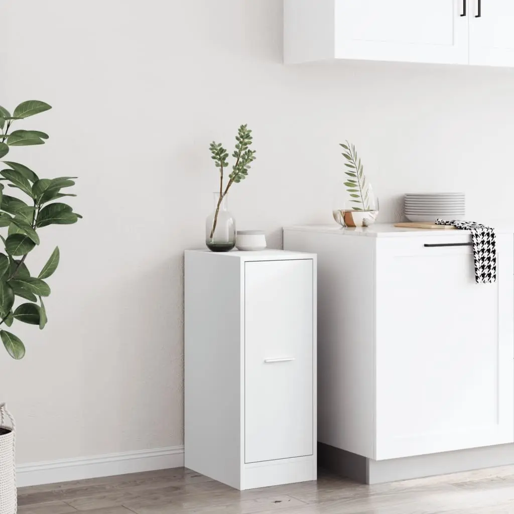 Apothecary Cabinet Storage Organizer White 30x41x77.5 cm Engineered Wood