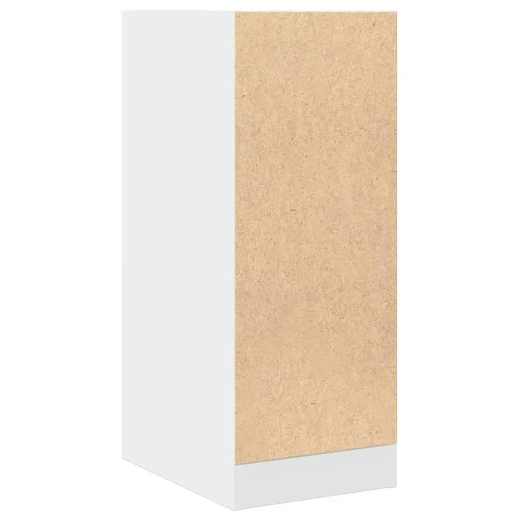 Apothecary Cabinet Storage Organizer White 30x41x77.5 cm Engineered Wood