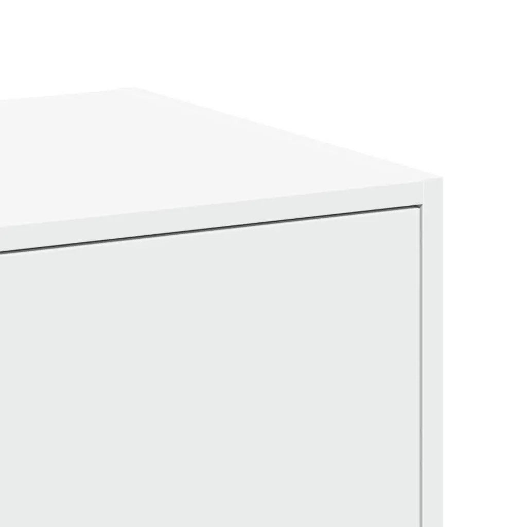 Apothecary Cabinet Storage Organizer White 30x41x77.5 cm Engineered Wood