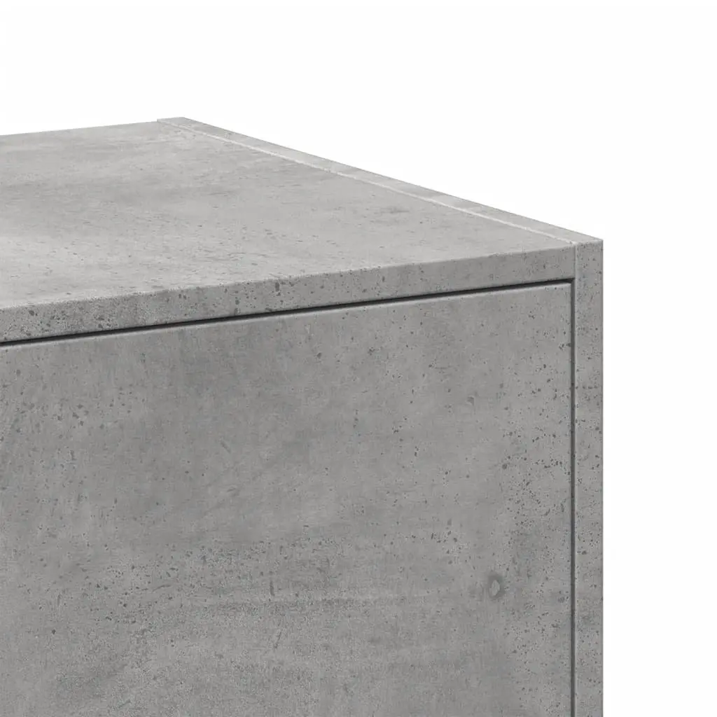 Apothecary Storage Cabinet Grey Engineered Wood Drawer Organizer 30 x 41 x 144.5 cm