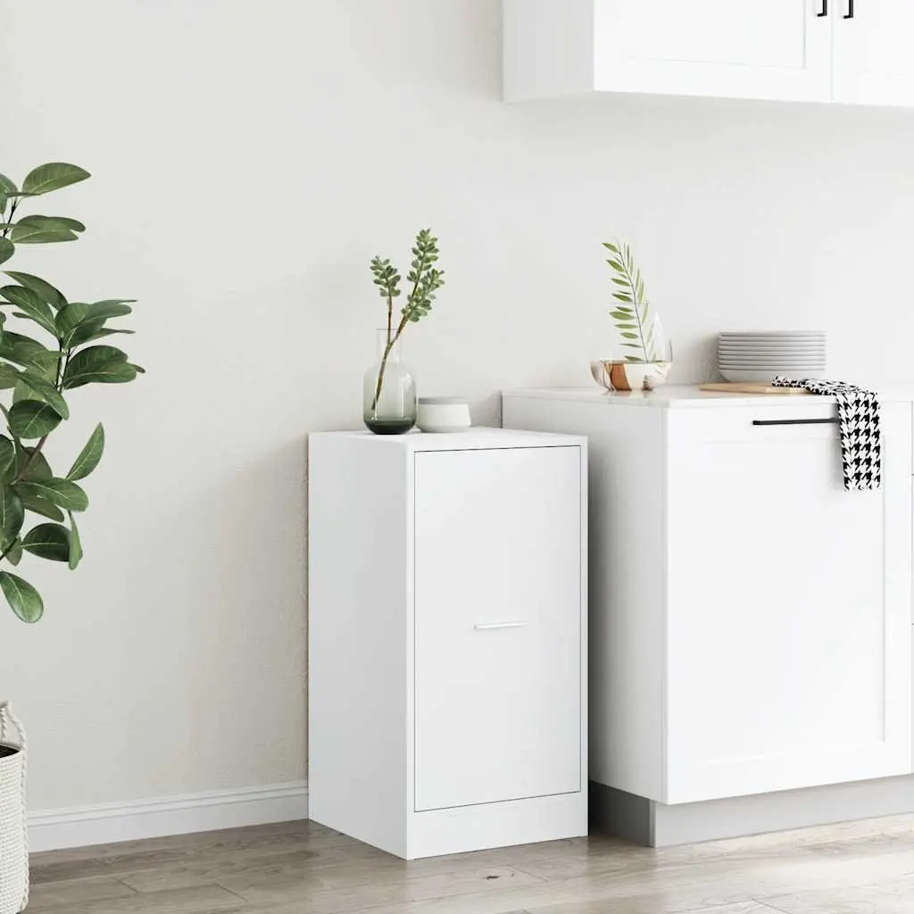 Apothecary Cabinet Storage Chest Engineered Wood White Decorative Bedroom 40 x 41 x 77.5 cm