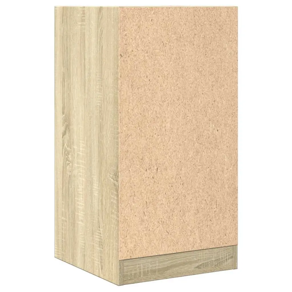 Engineered Wood Storage Cabinet Brown for Home Office 40x41x77.5cm