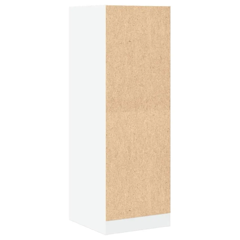 Apothecary Storage Cabinet White 40x41x118cm Engineered Wood Organiser Drawers
