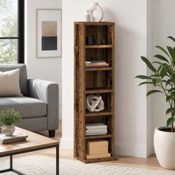 Practical Brown CD Storage Cabinet for Your Media