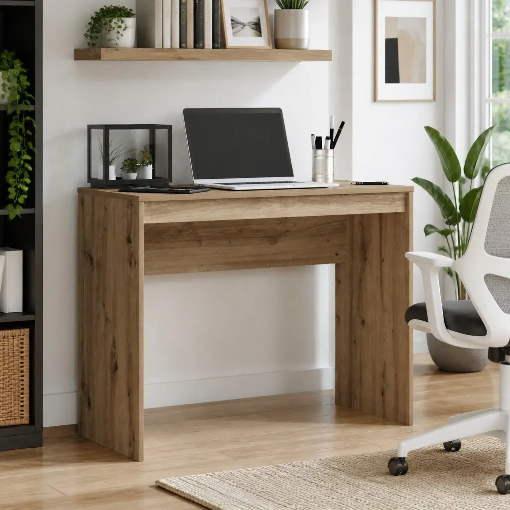 Engineered Wood Desk Office Workstation 90x40x72cm Brown