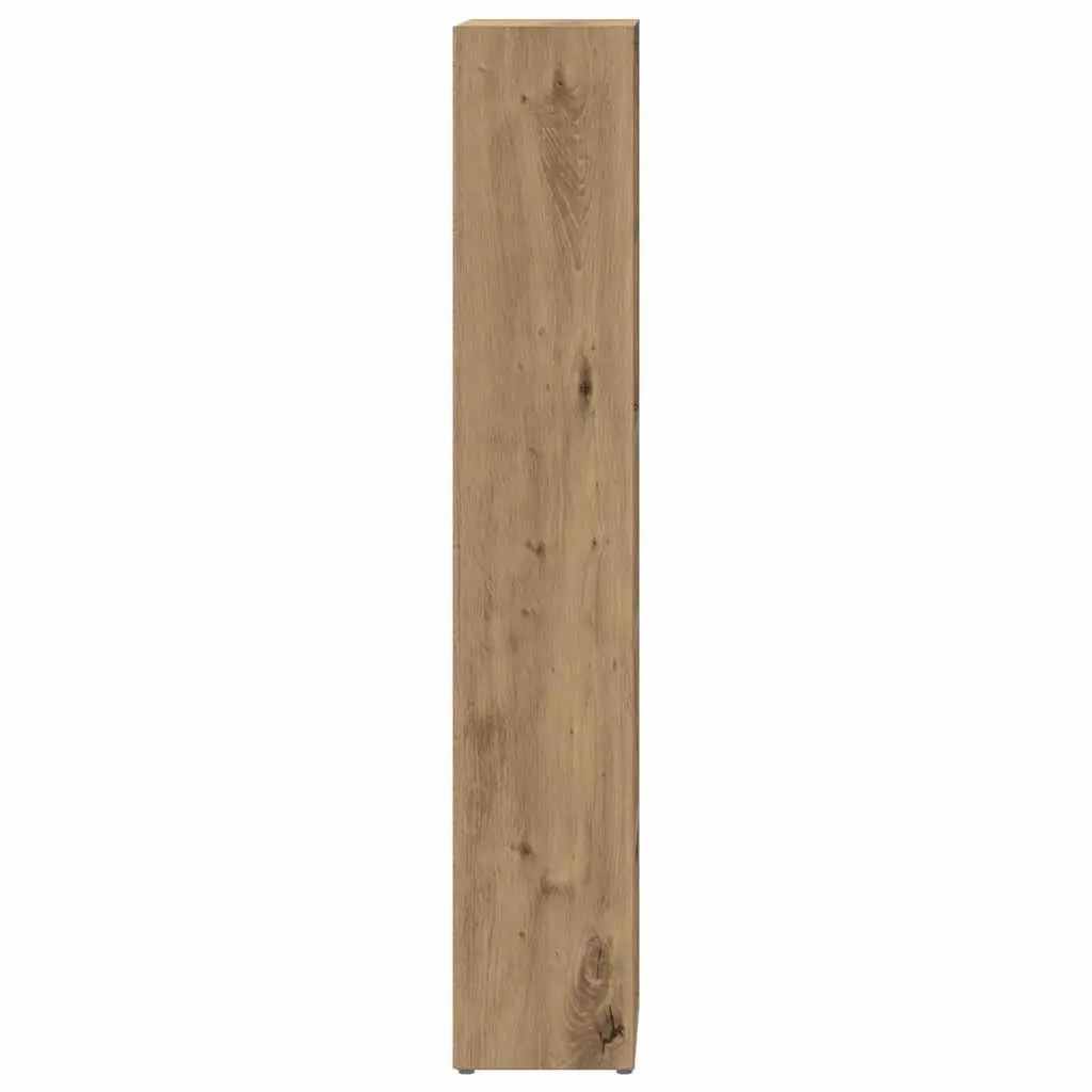 CD Storage Cabinet Media Rack 5 Compartment Engineered Wood Brown