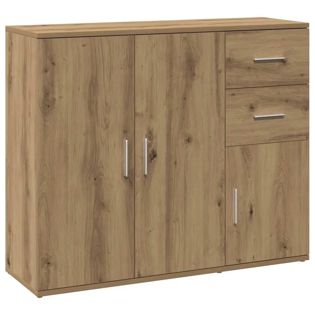 Sideboard Brown Engineered Wood Cabinet Storage Buffet Furniture Home Dining