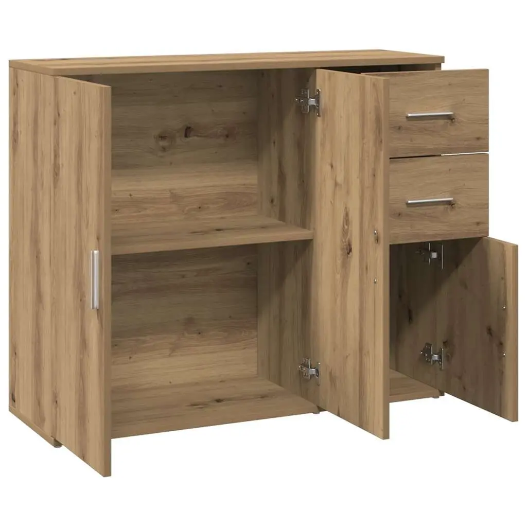 Sideboard Brown Engineered Wood Cabinet Storage Buffet Furniture Home Dining