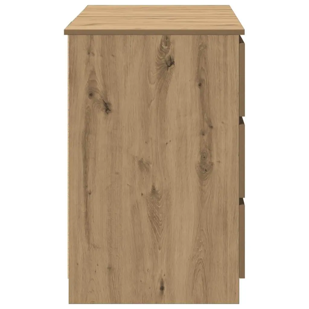 Writing Desk Home Office Study Table 140 x 50 x 77 cm Brown Engineered Wood