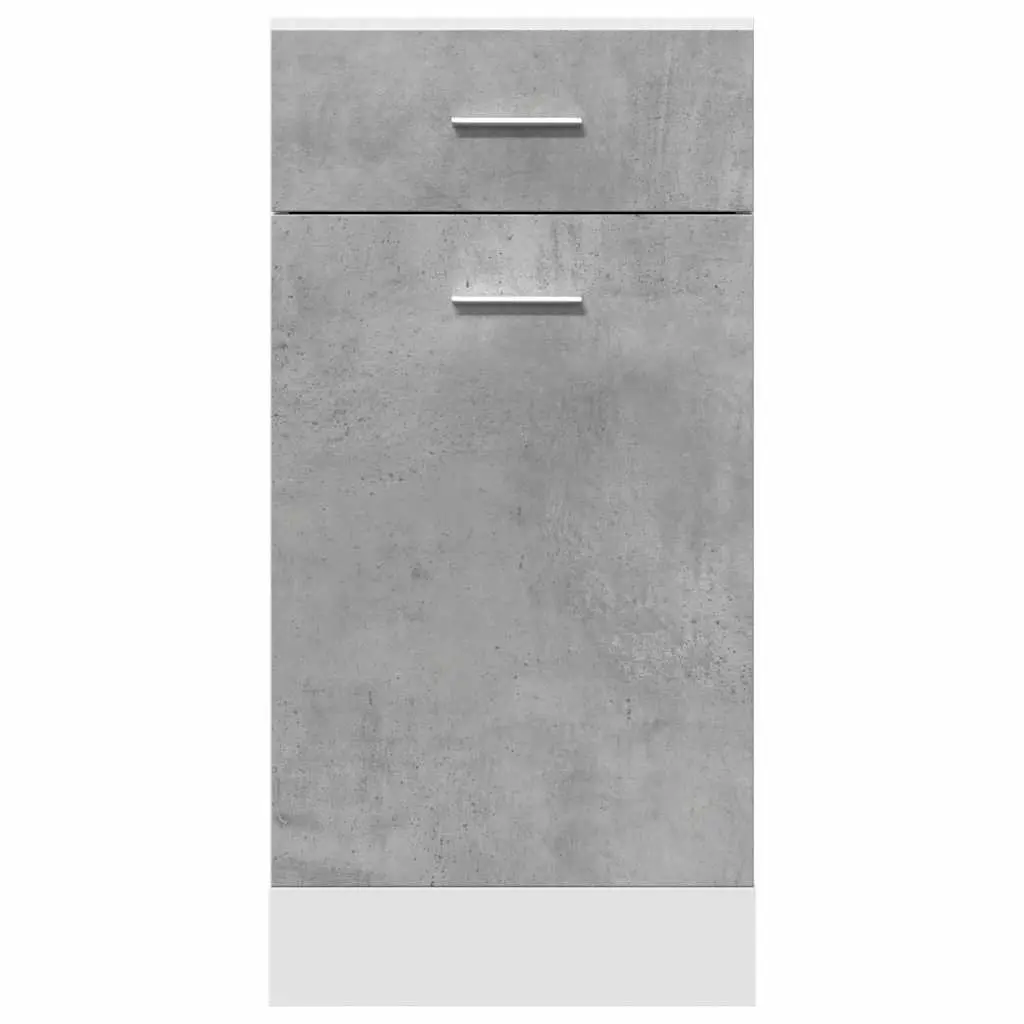 Kitchen Cabinet Grey Drawer Bottom Storage Unit 1 Drawer 2 Compartments