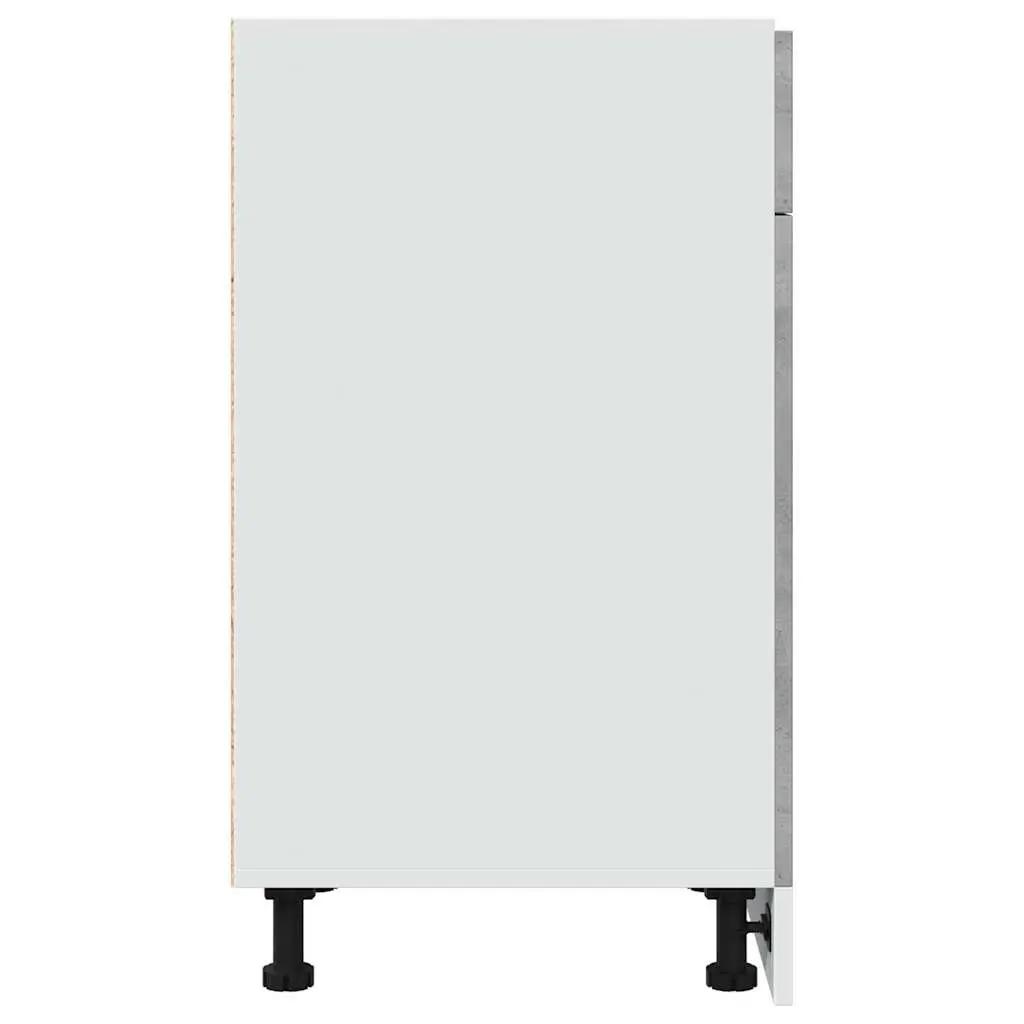 Kitchen Cabinet Grey Drawer Bottom Storage Unit 1 Drawer 2 Compartments